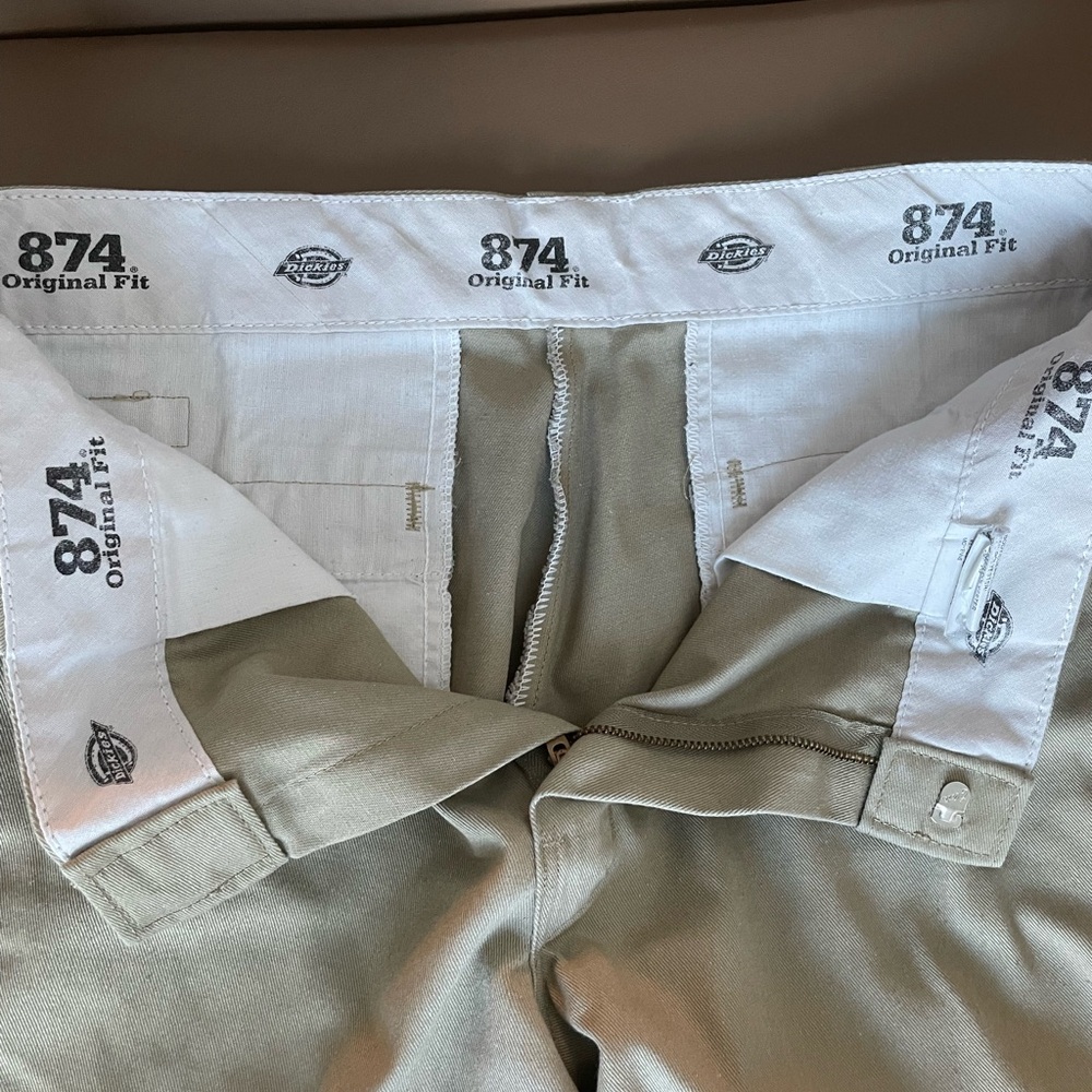 Dickies Tan Chinos Classic Straight-Leg Pants - Picture 2 of 8